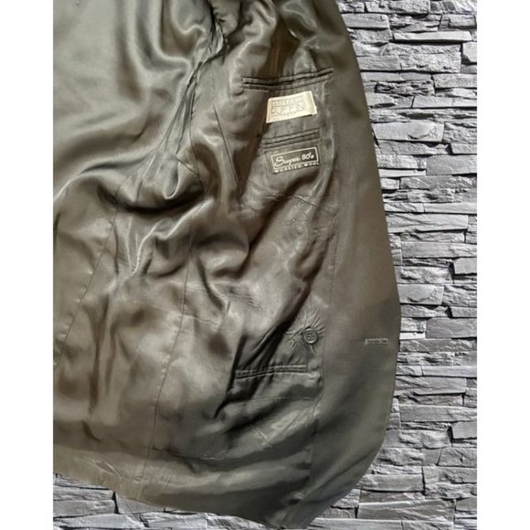 Men's Gianfranco Ruffini Black Suit Jacket Size 42, Worn Once - Picture 5 of 13